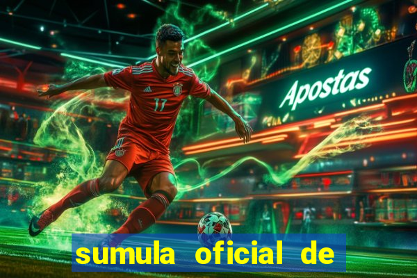 sumula oficial de futebol 7 society excel